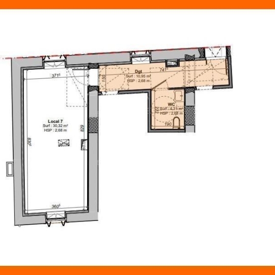 Annonces VILLETTE D ANTHON : Commercial | MONTLUEL (01120) | 30.00m2 | 69 500 € 