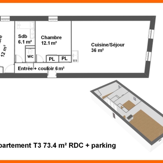  Annonces VILLETTE D ANTHON : Appartement | MONTLUEL (01120) | 73 m2 | 220 000 &euro; 