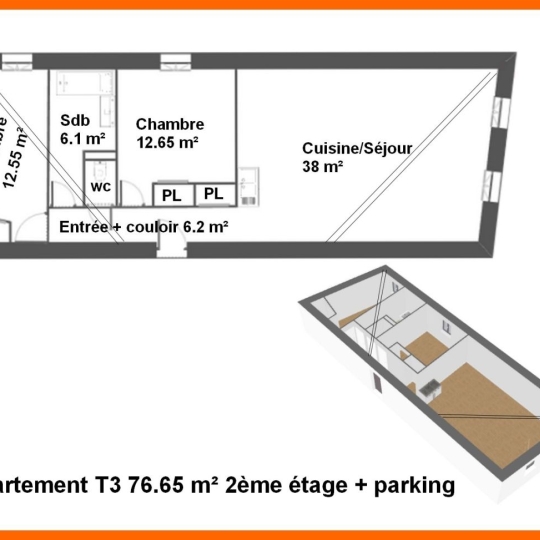  Annonces VILLETTE D ANTHON : Appartement | MONTLUEL (01120) | 76 m2 | 225 000 &euro; 