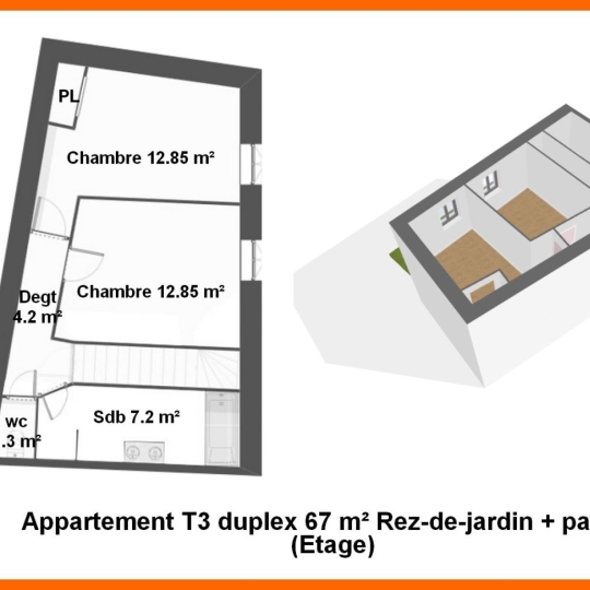  Annonces VILLETTE D ANTHON : Appartement | MONTLUEL (01120) | 67 m2 | 230 000 &euro; 