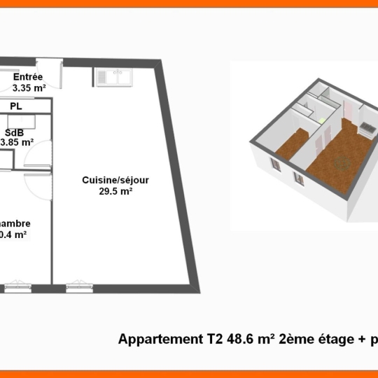  Annonces VILLETTE D ANTHON : Appartement | MONTLUEL (01120) | 48 m2 | 155 000 &euro; 