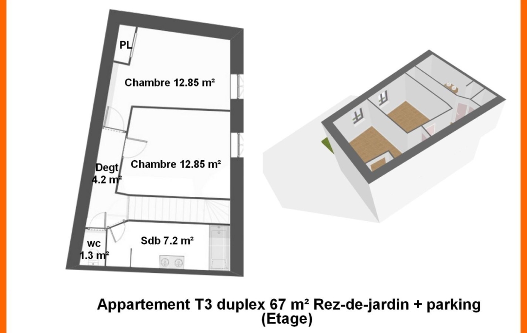 Annonces VILLETTE D ANTHON : Appartement | MONTLUEL (01120) | 67 m2 | 230 000 &euro; 